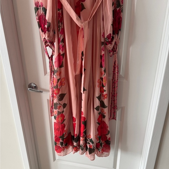 Farm Rio: HEART IVY SCARF LIGHT PINK MAXI DRESS - Picture 10 of 11